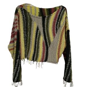 Free People Multicolor Striped Sweater
